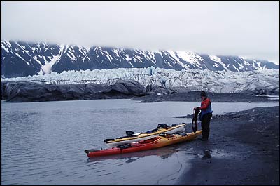 sea kayaking Bear Glacier
